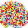 7mm Pastel Acrylic Cube Beads for DIY Crafts