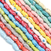 10x20mm Double-Sided Ceramic Fish Beads, DIY Jewelry Supplies