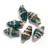 3D Ceramic Conch Shell Beads, 11x20mm Glazed Ocean Jewelry Supplies
