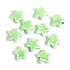 20pcs 14mm 3D Ceramic Star Beads, Glazed Celestial Jewelry Supplies