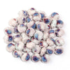 12mm Ceramic Fan Shell Beads, DIY Glazed Ocean Jewelry Supplies