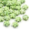 Ceramic Flower Beads, 12mm Pastel Floral Loose Beads