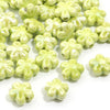 Ceramic Flower Beads, 12mm Pastel Floral Loose Beads
