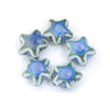 15mm Ceramic Star Beads, Vintage Celestial Loose Beads