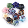 15mm Ceramic Star Beads, Vintage Celestial Loose Beads