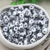 8mm Chinoiserie Porcelain Beads, Vintage Floral Ceramic Beads