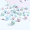 50 Pcs Ceramic O-Ring Beads, Multi-Size Macaron Pastel Spacer Beads
