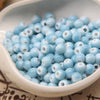 8mm Ceramic Round Beads with 2.5mm Hole, Plain Porcelain Spacer Beads