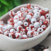 8mm Ceramic Round Beads with 2.5mm Hole, Plain Porcelain Spacer Beads