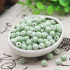 8mm Ceramic Round Beads with 2.5mm Hole, Plain Porcelain Spacer Beads