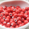 8mm Ceramic Round Beads with 2.5mm Hole, Plain Porcelain Spacer Beads
