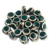 12mm Ceramic Rondelle Beads, Kiln Glazed Spotted Porcelain Spacer Beads