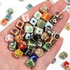 8mm Ceramic Cube Beads, 2.4mm Large Hole Square Beads