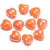 10mm Ceramic Heart Beads, 2.2mm Large Hole Spacer Charms