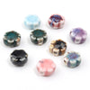 10mm Ceramic Daisy Beads, 2.2mm Large Hole Flower Spacers