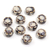 10mm Ceramic Daisy Beads, 2.2mm Large Hole Flower Spacers