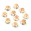 10mm Ceramic Daisy Beads, 2.2mm Large Hole Flower Spacers