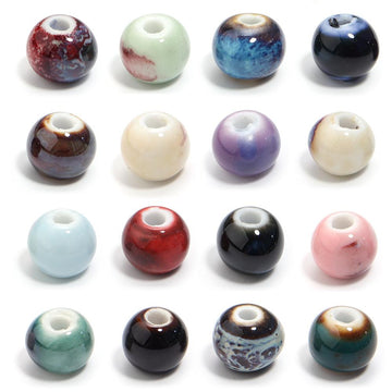 10mm Ceramic Round Beads, 2.9mm Large Hole Ball Spacers