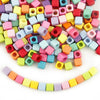 7mm Pastel Acrylic Cube Beads for DIY Crafts