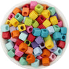 7mm Pastel Acrylic Cube Beads for DIY Crafts