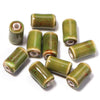 17x10mm Ceramic Tube Beads 3.2mm Large Hole Cylinder Glazed Beads Jewelry Making