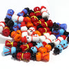 25mm Lampwork Glass Snowman Beads, Christmas Holiday Charms for DIY Jewelry Making