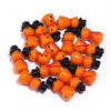 25mm Lampwork Glass Snowman Beads, Christmas Holiday Charms for DIY Jewelry Making