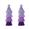 80mm Ombre Tiered Tassel Charms, Gradient 4 Layered Fringe for Boho Earrings DIY