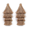 80mm Tiered Tassels 4 Layered Fringe Charms DIY Supply
