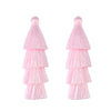 80mm Tiered Tassels 4 Layered Fringe Charms DIY Supply