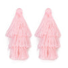 70mm Solid Color Tiered Tassels, 3 Layered Mini Fringe Charms for Bookmark Phone Charm DIY