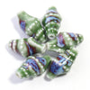 3D Ceramic Conch Shell Beads, 11x20mm Glazed Ocean Jewelry Supplies