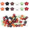 20pcs 14mm 3D Ceramic Star Beads, Glazed Celestial Jewelry Supplies