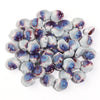12mm Ceramic Fan Shell Beads, DIY Glazed Ocean Jewelry Supplies