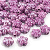Ceramic Flower Beads, 12mm Pastel Floral Loose Beads