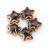 15mm Ceramic Star Beads, Vintage Celestial Loose Beads