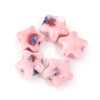 15mm Ceramic Star Beads, Vintage Celestial Loose Beads