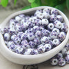 8mm Chinoiserie Porcelain Beads, Vintage Floral Ceramic Beads