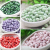 8mm Ceramic Round Beads with 2.5mm Hole, Plain Porcelain Spacer Beads