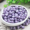 8mm Ceramic Round Beads with 2.5mm Hole, Plain Porcelain Spacer Beads