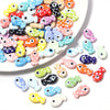 11x19mm Ceramic Fish Beads with Polka Dots, Porcelain Ocean Animal Beads