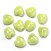 10mm Ceramic Heart Beads, 2.2mm Large Hole Spacer Charms