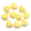 10mm Ceramic Heart Beads, 2.2mm Large Hole Spacer Charms