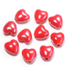 10mm Ceramic Heart Beads, 2.2mm Large Hole Spacer Charms