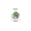 10mm Ceramic Daisy Beads, 2.2mm Large Hole Flower Spacers