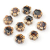 10mm Ceramic Daisy Beads, 2.2mm Large Hole Flower Spacers