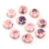 10mm Ceramic Daisy Beads, 2.2mm Large Hole Flower Spacers