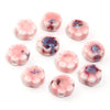 10mm Ceramic Daisy Beads, 2.2mm Large Hole Flower Spacers