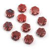 10mm Ceramic Daisy Beads, 2.2mm Large Hole Flower Spacers