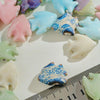 21mm Ceramic Fish Beads, 2mm Large Hole Animal Spacer Charms